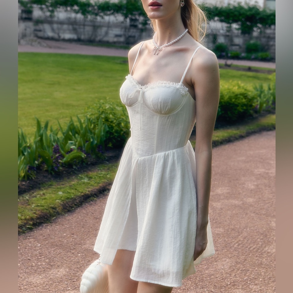Mini White Dress Brand New With Tags Made In Frankfurt